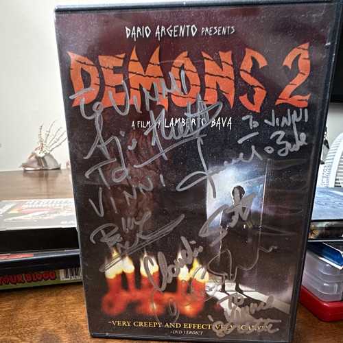 Demons dvd autographed on - demons,