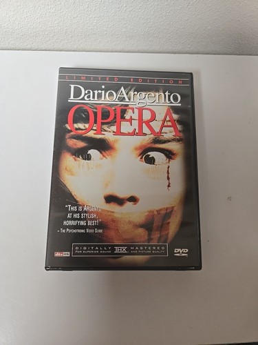 Dario argento opera dvd disc - opera,